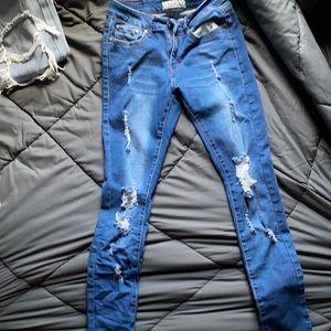 Blue Ripped Jeans